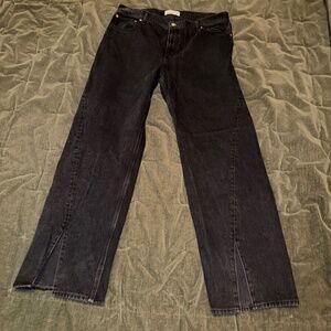 Abercrombie 90s Relaxed high Rise Split hem